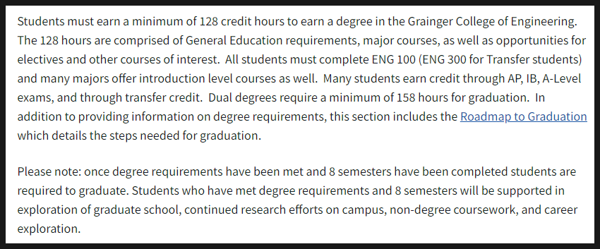 UIUC Degree Requirement